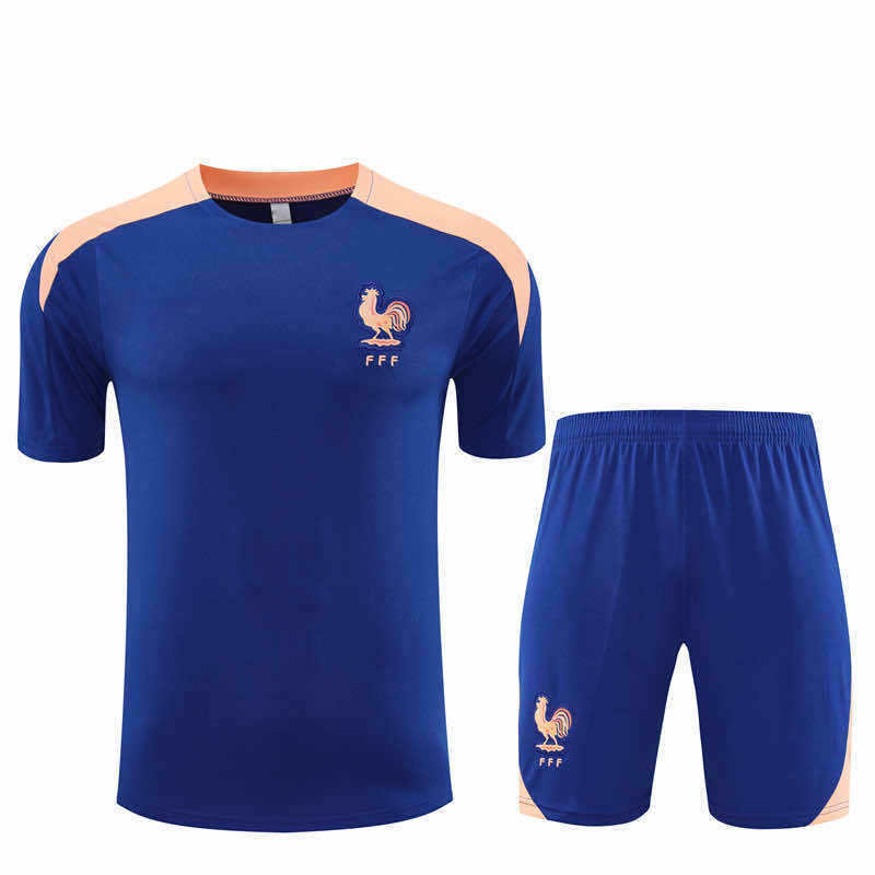 2526 season France Training clothes suit Short sleeve Fan version