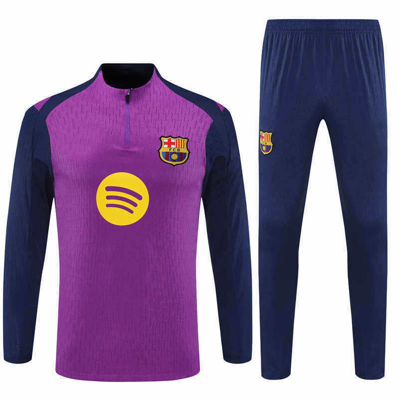 2526 season FC Barcelona / Barça Half zip training suit set