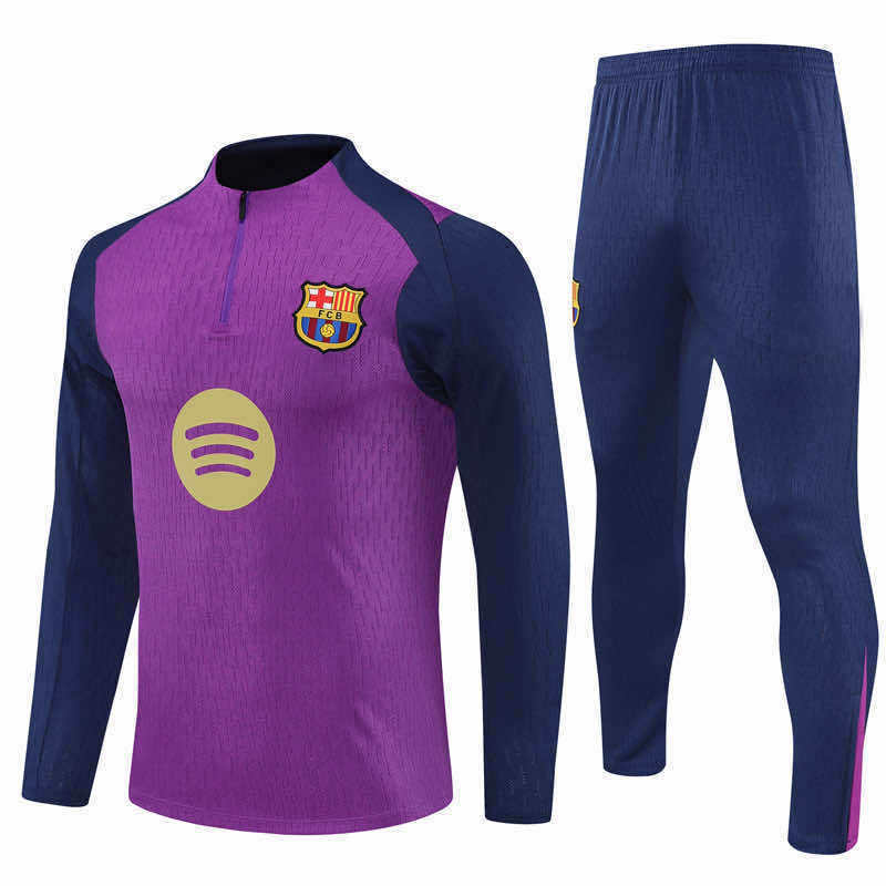 2526 season FC Barcelona / Barça Half zip training suit set