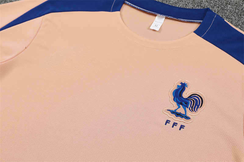 2526 season France Training clothes suit Short sleeve Fan version