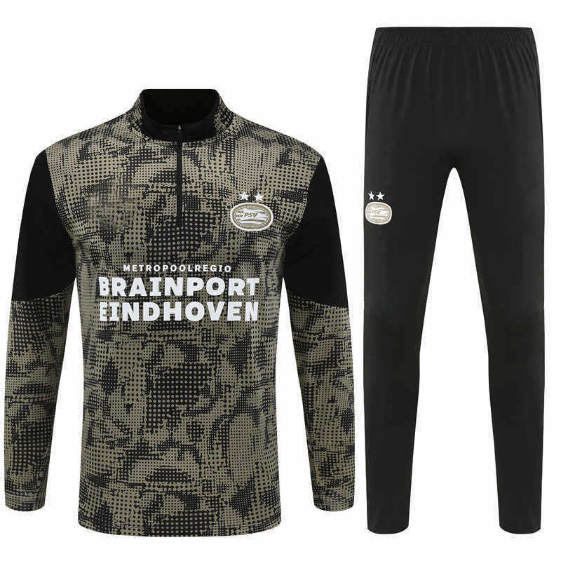 2526 season Eindhoven football club PSV Half zip training suit set