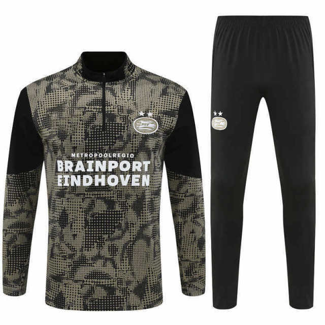 2526 season Eindhoven football club PSV Half zip training suit set