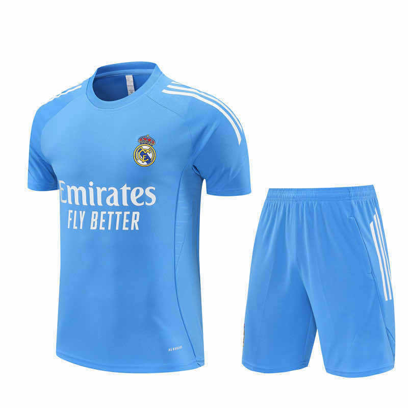 2526 season Real Madrid CF Training clothes suit Short sleeve Fan version