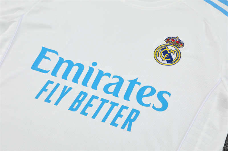 2526 season Real Madrid CF Training clothes suit Short sleeve Fan version