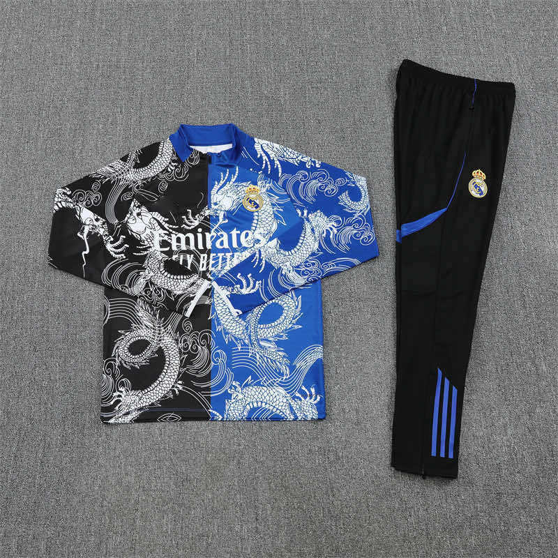 2526 season Real Madrid CF Half zip training suit set