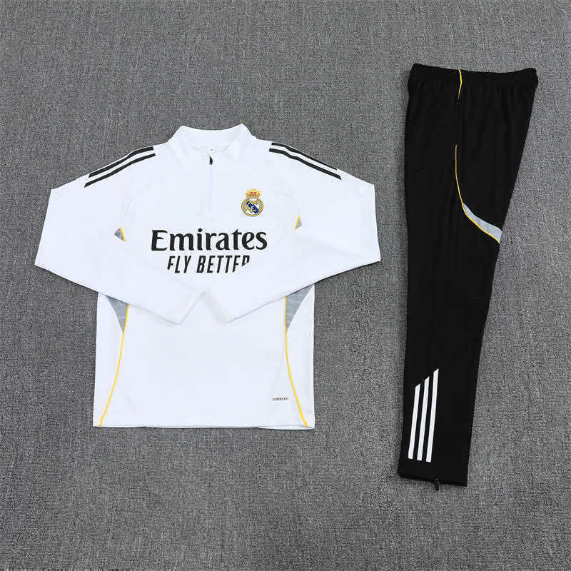 2526 season Real Madrid CF Half zip training suit set