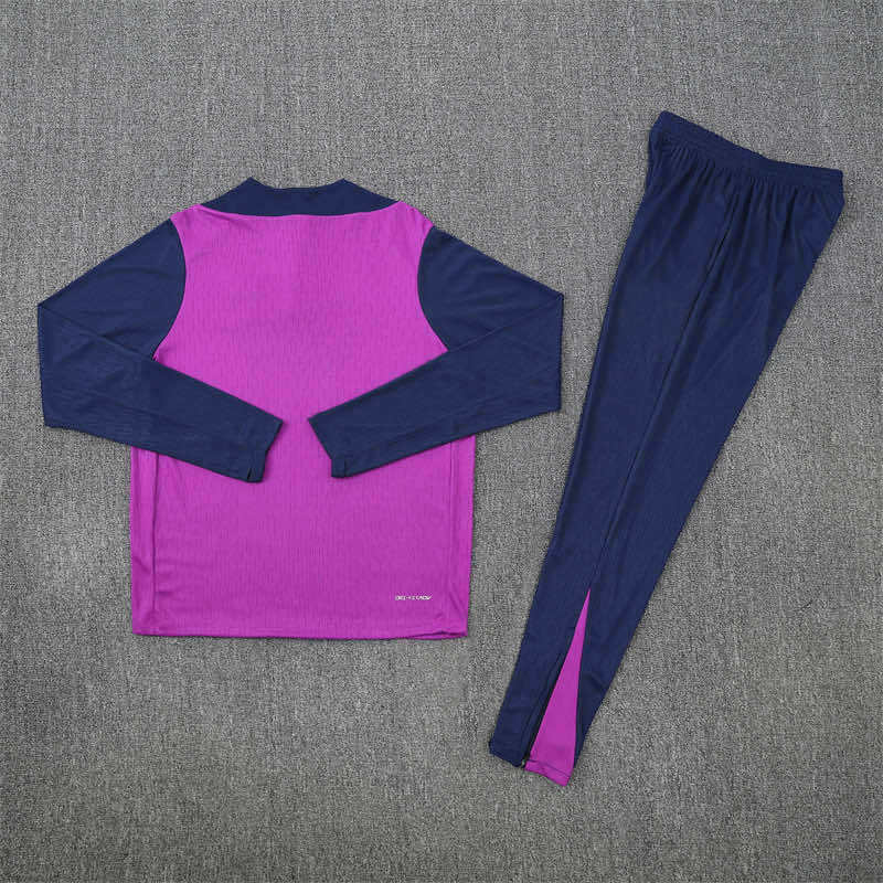 2526 season FC Barcelona / Barça Half zip training suit set