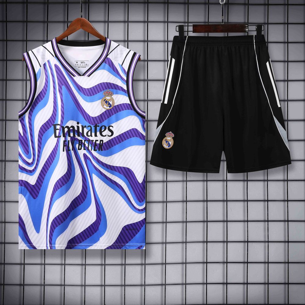 2526 season Real Madrid CF Training clothes suit vest Fan version