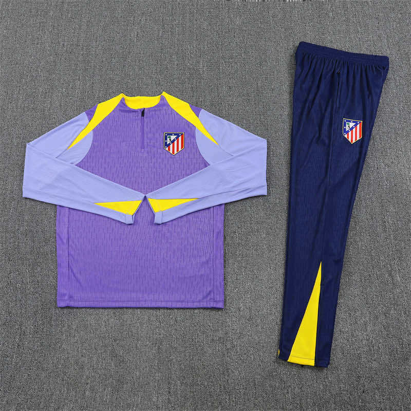 2526 season Club Atlético de Madrid Half zip training suit set