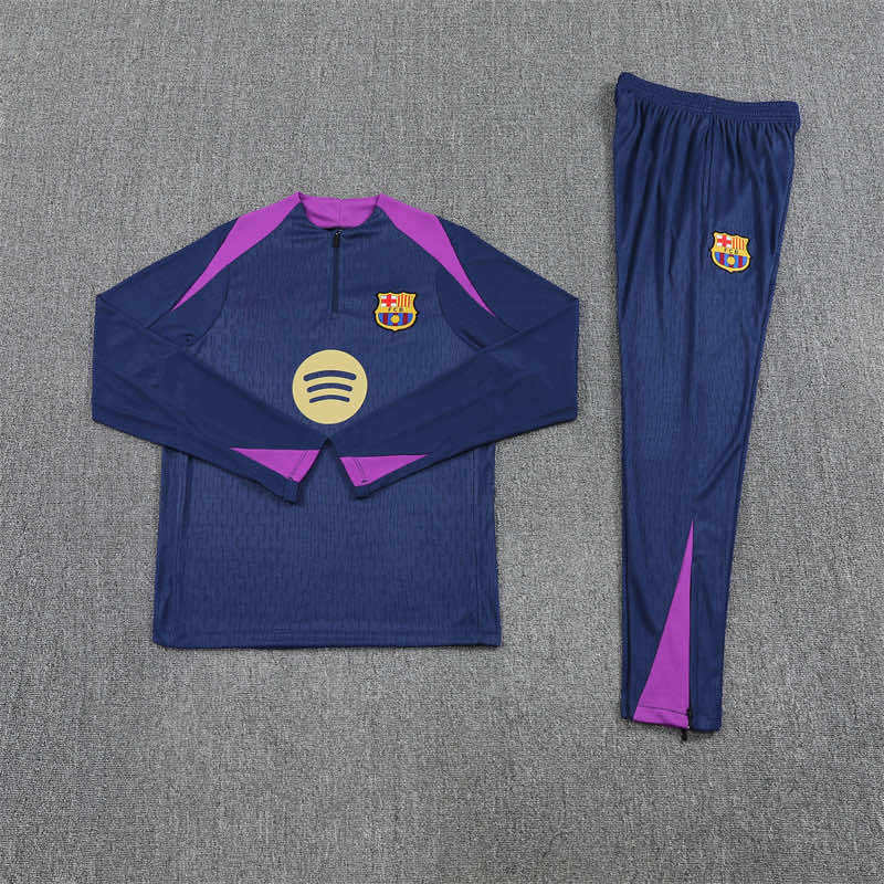 2526 season FC Barcelona / Barça Half zip training suit set