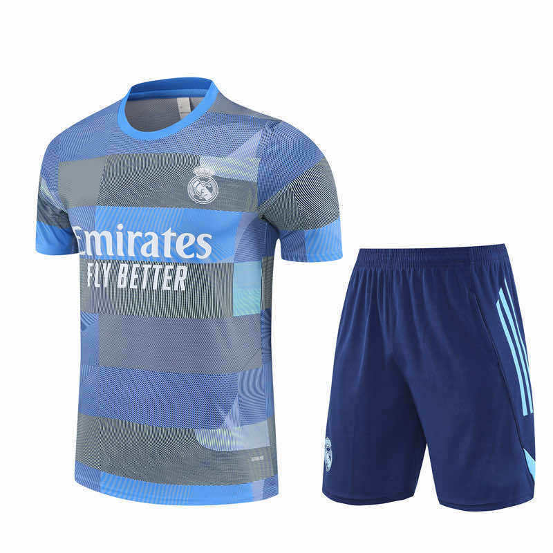 2526 season Real Madrid CF Training clothes suit Short sleeve Fan version