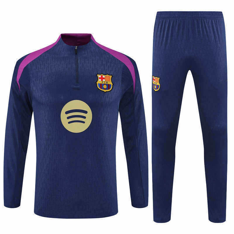 2526 season FC Barcelona / Barça Half zip training suit set