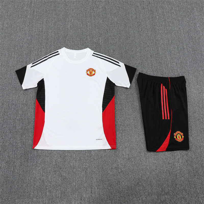 2526 season Manchester United F.C. Training clothes suit Short sleeve Fan version