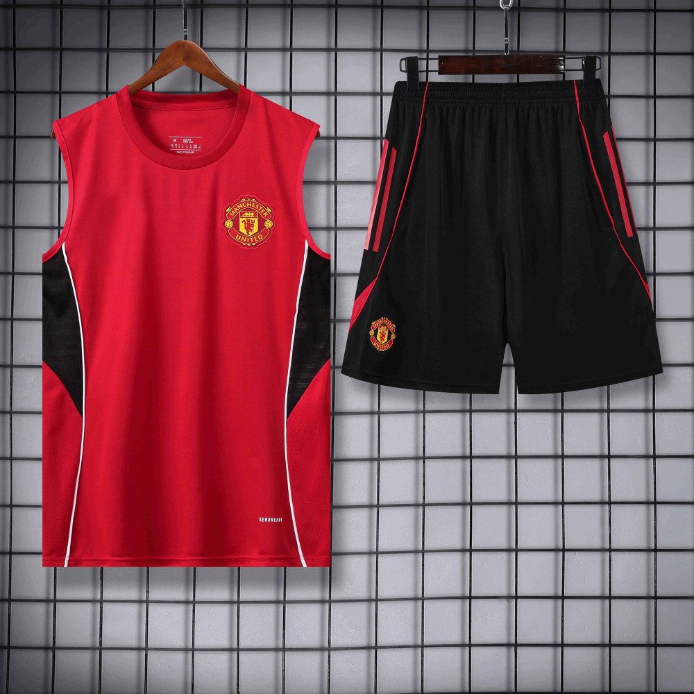 2526 season Manchester United F.C. Training clothes suit vest Fan version