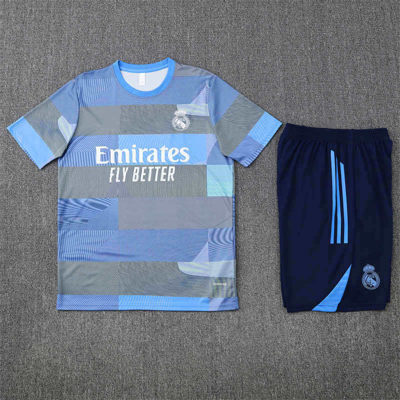 2526 season Real Madrid CF Training clothes suit Short sleeve Fan version