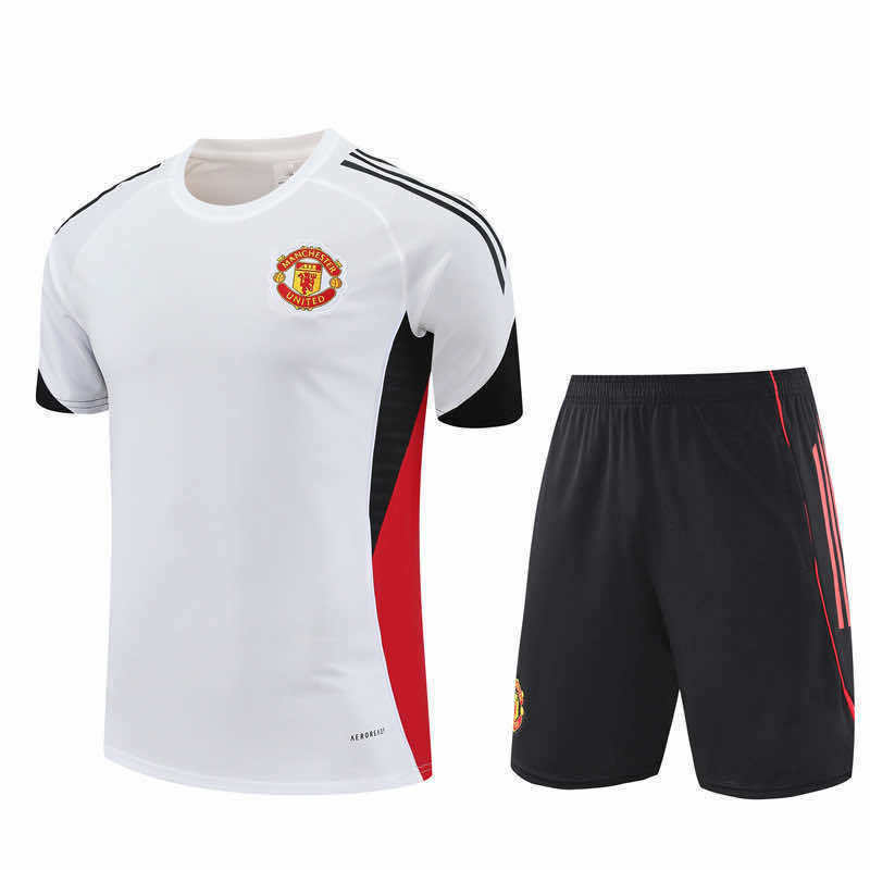 2526 season Manchester United F.C. Training clothes suit Short sleeve Fan version