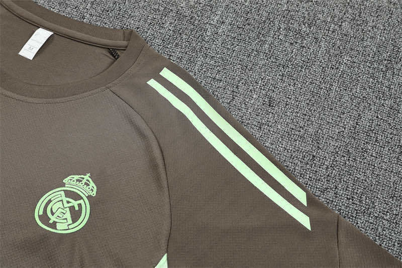 2526 season Real Madrid CF Training clothes suit Short sleeve Fan version