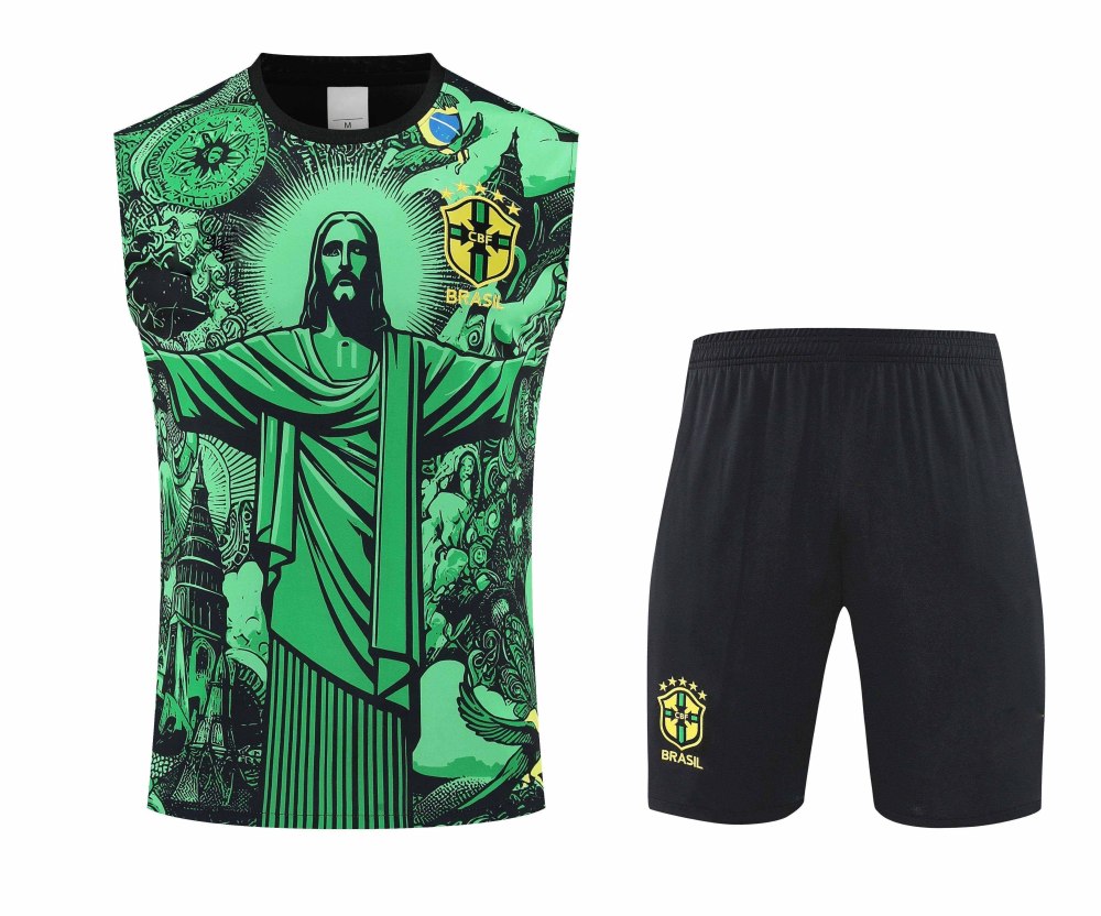 2526 season Brazil Jesus Training clothes suit vest Fan version