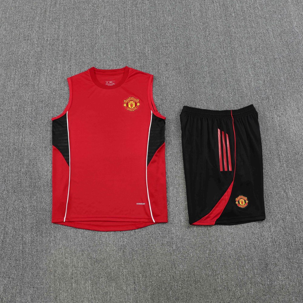 2526 season Manchester United F.C. Training clothes suit vest Fan version