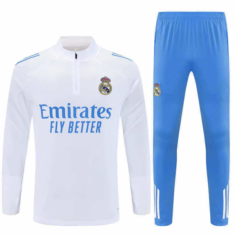2526 season Real Madrid CF Half zip training suit set
