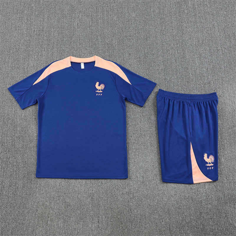 2526 season France Training clothes suit Short sleeve Fan version