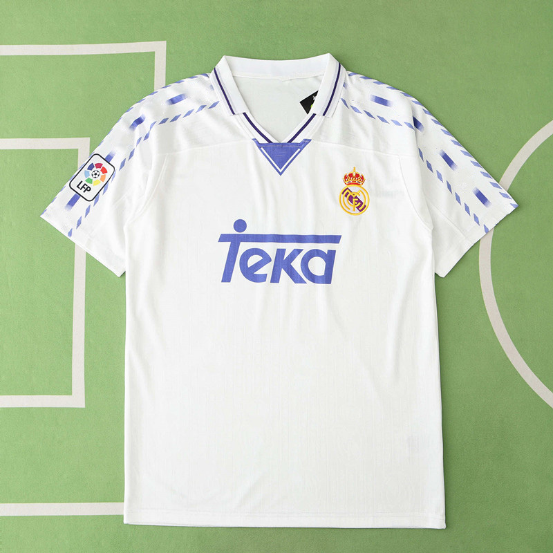 9697 season Real Madrid CF home retro Fan version