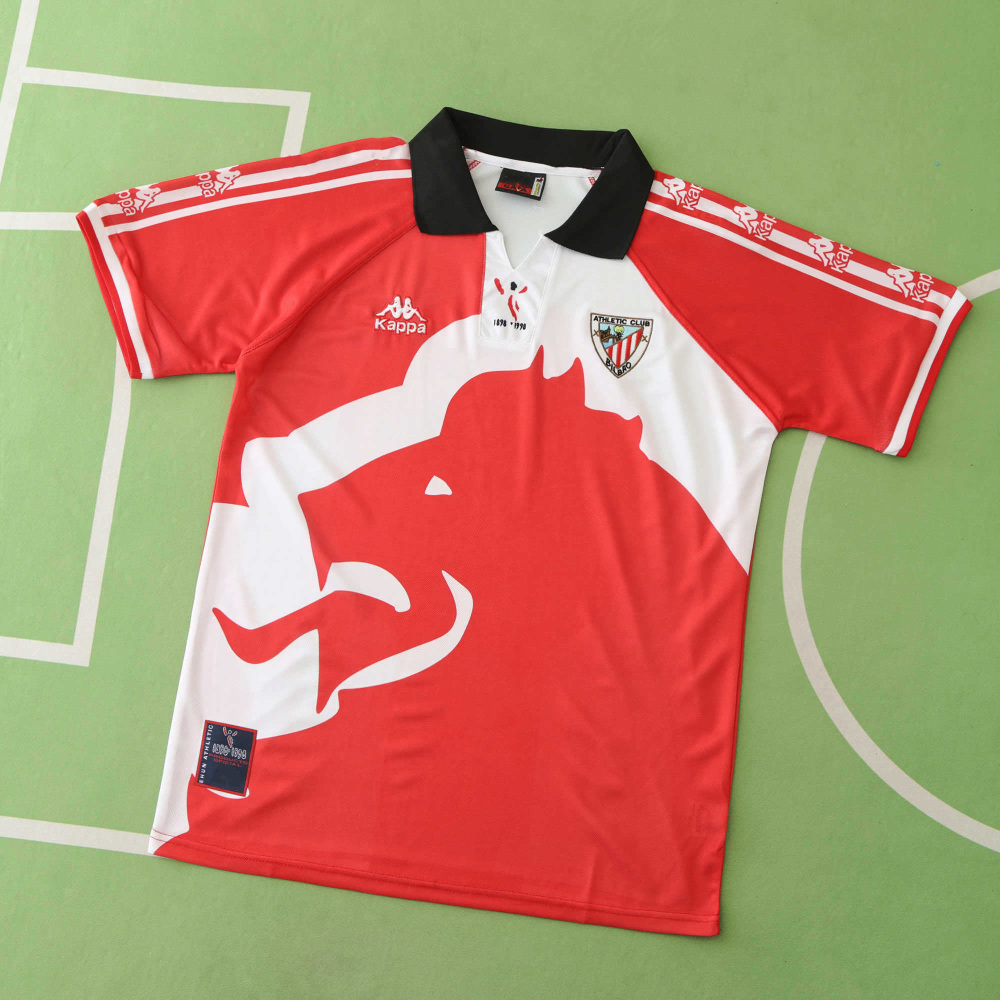 9798 season Athletic Club BILBAO home retro Fan version