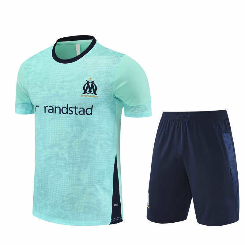 2526 season Olympique de Marseille Training clothes suit Short sleeve Fan version