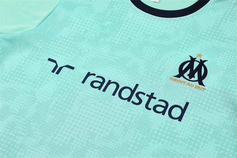 2526 season Olympique de Marseille Training clothes suit Short sleeve Fan version