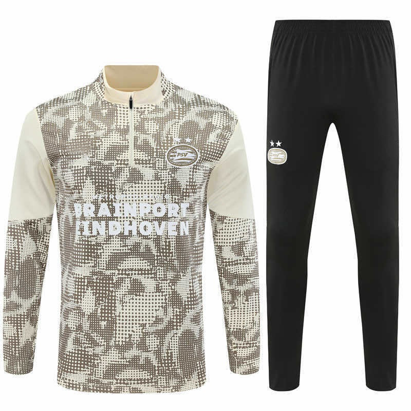 2526 season Eindhoven football club PSV Half zip training suit set