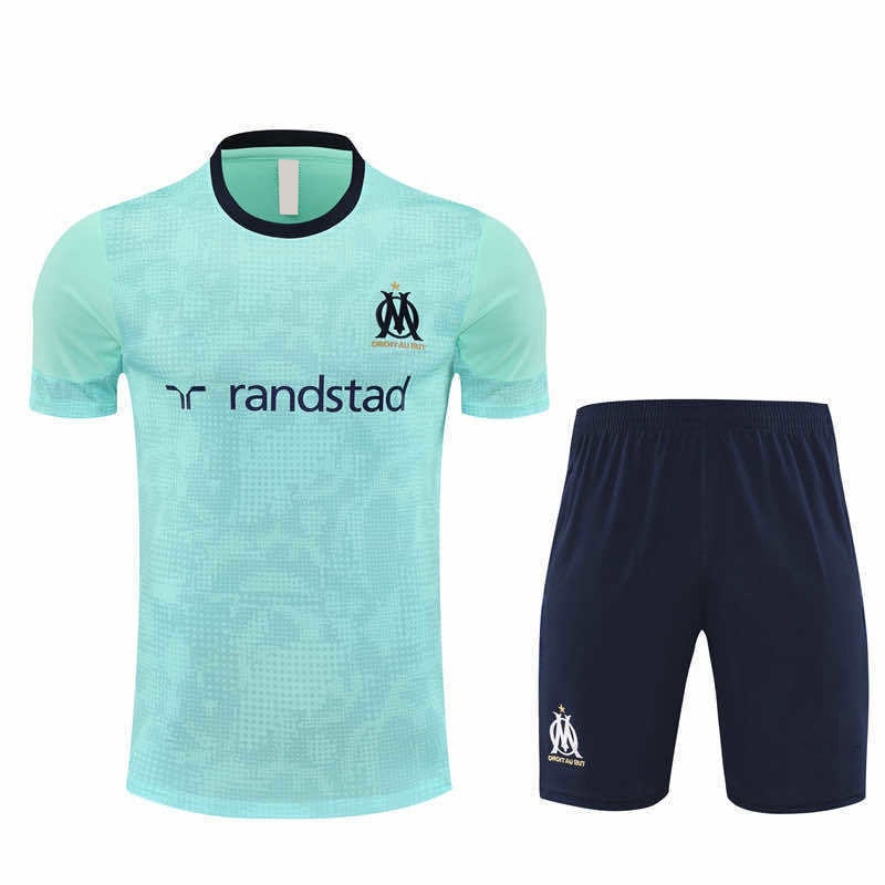 2526 season Olympique de Marseille Training clothes suit Short sleeve Fan version