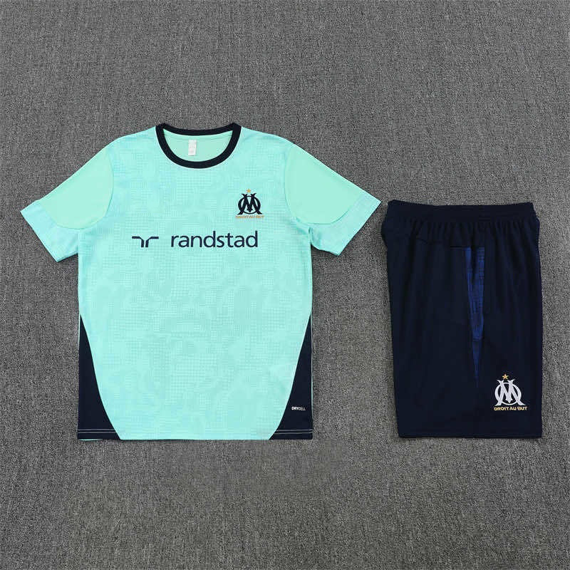 2526 season Olympique de Marseille Training clothes suit Short sleeve Fan version