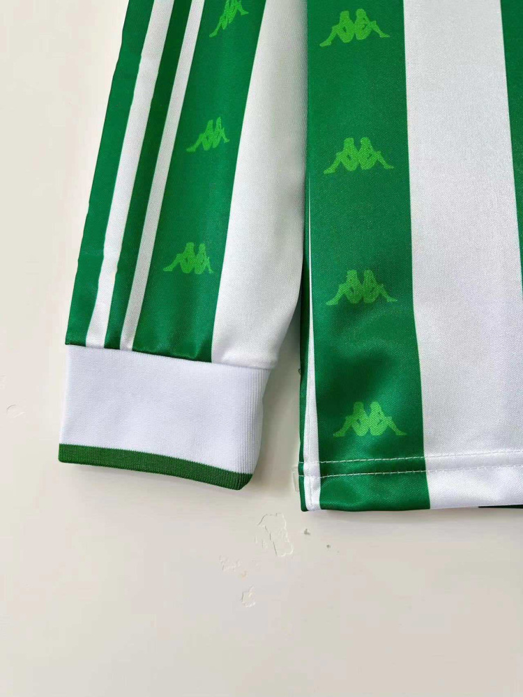 9597 season Real Betis Home Long Sleevesd retro Fan version