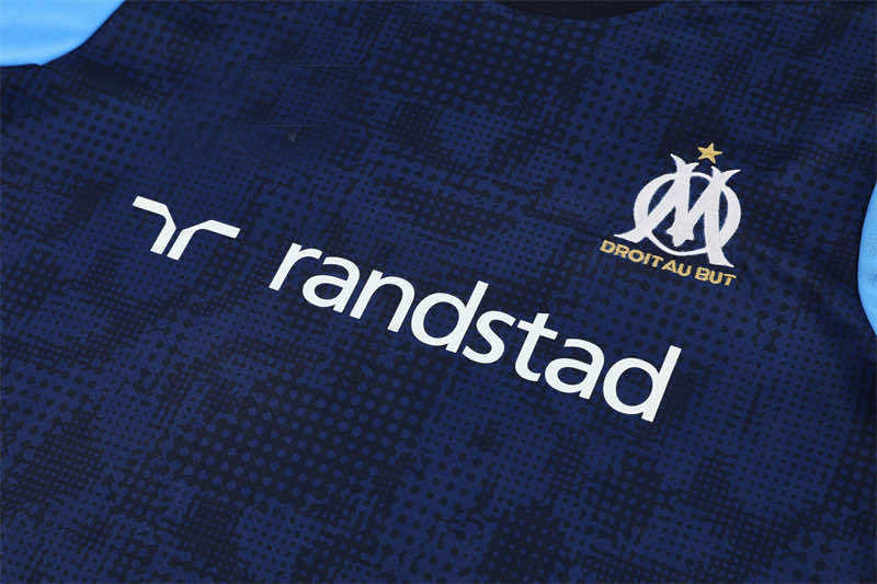 2526 season Olympique de Marseille Training clothes suit Short sleeve Fan version