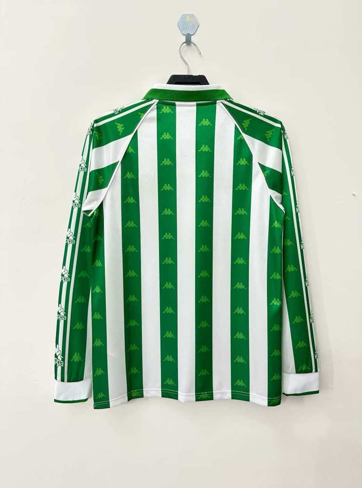 9597 season Real Betis Home Long Sleevesd retro Fan version