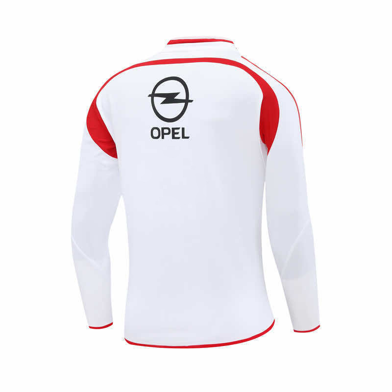 0405 season A.C. Milan white Half pull training suit