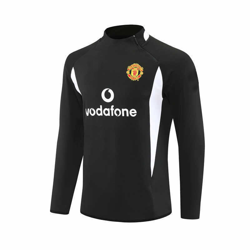 0203 season Manchester United F.C. black Half pull training suit