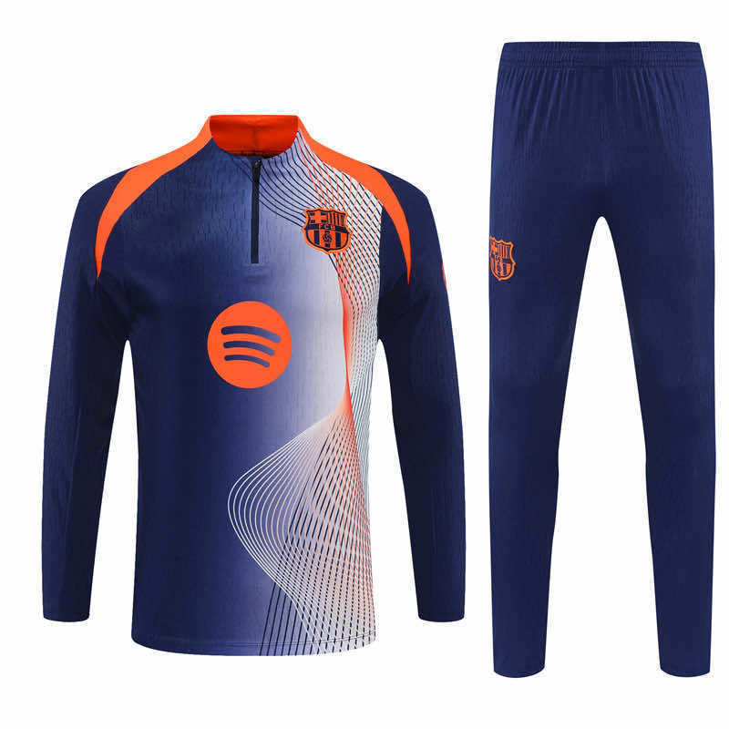 2526 season FC Barcelona / Barça Half zip training suit set