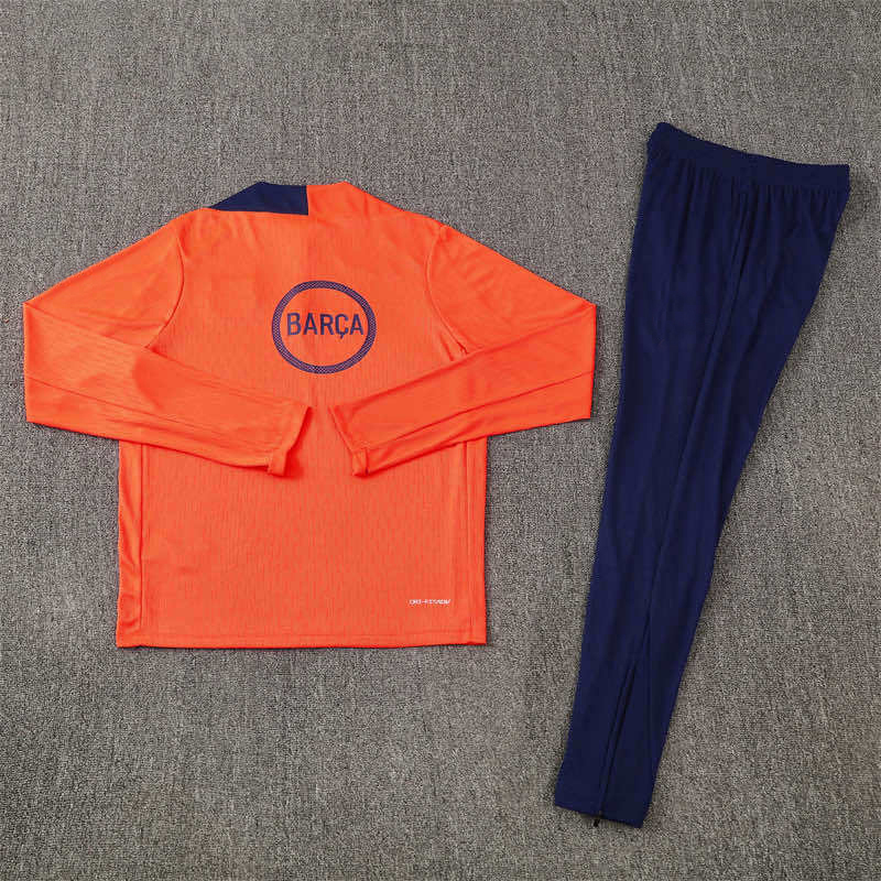 2526 season FC Barcelona / Barça Half zip training suit set