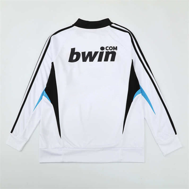 0809 season Real Madrid CF white Half pull training suit