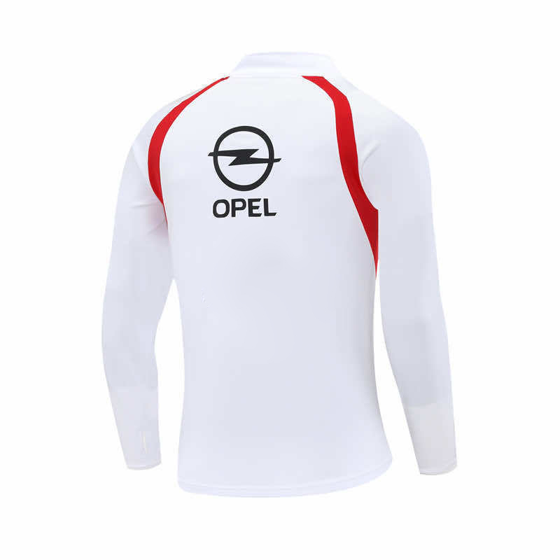 0304 season A.C. Milan white Half pull training suit