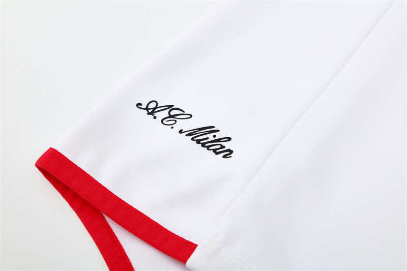 0506 season A.C. Milan white Half pull training suit