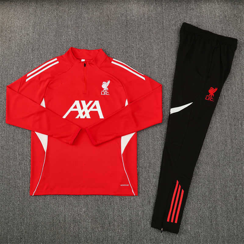2526 season Liverpool Half zip training suit set