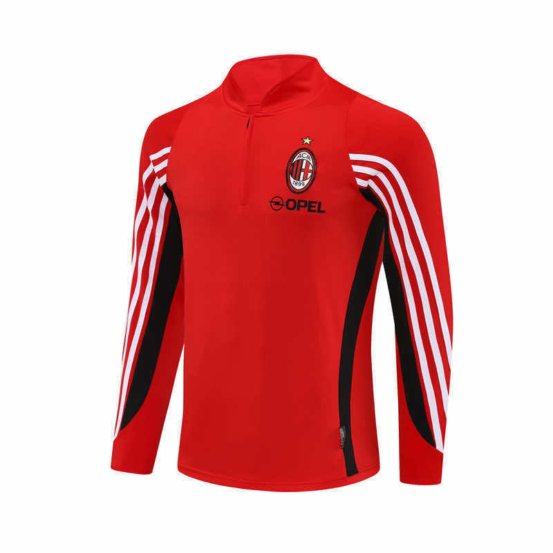 0304 season A.C. Milan red Half pull training suit