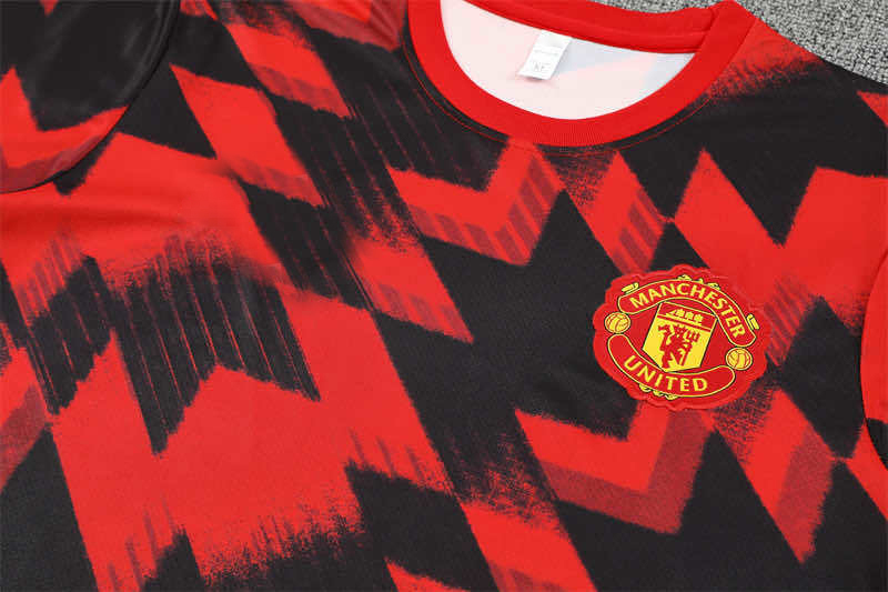 2526 season Manchester United F.C. Training clothes suit Short sleeve Fan version