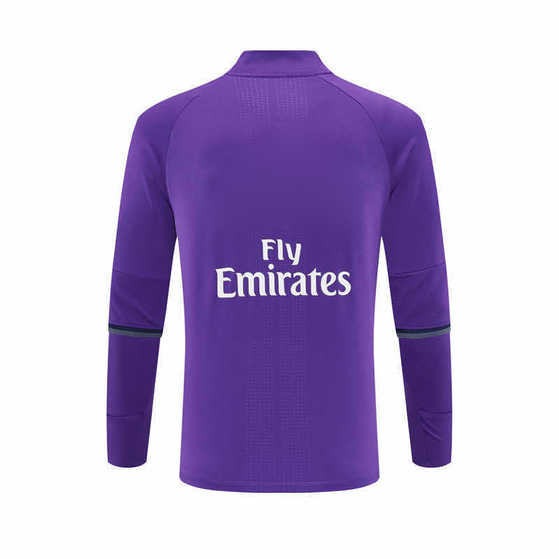 1617 season Real Madrid CF Purple Half pull training suit