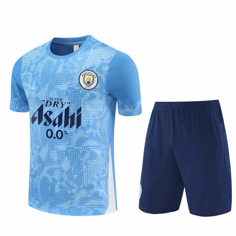 2526 season Manchester City F.C. Training clothes suit Short sleeve Fan version