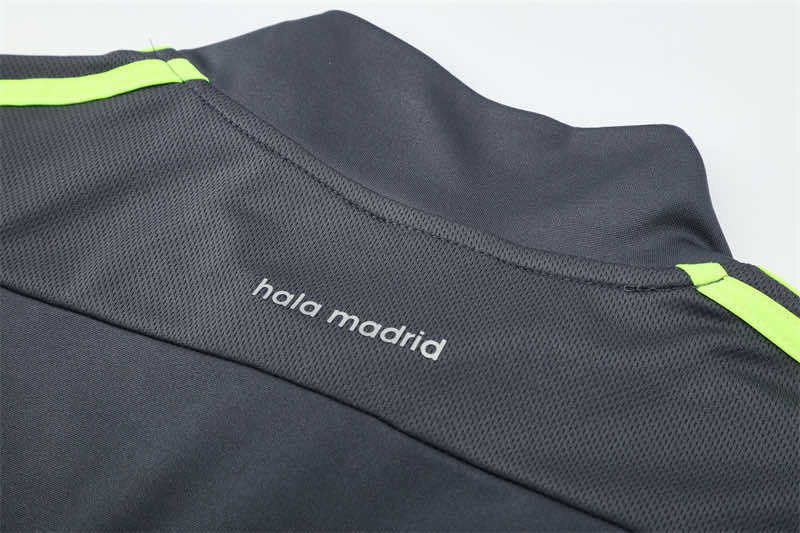 1516 season Real Madrid CF grey Half pull training suit