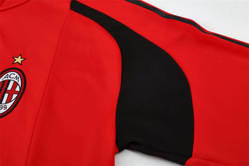 0506 season A.C. Milan red Half pull training suit