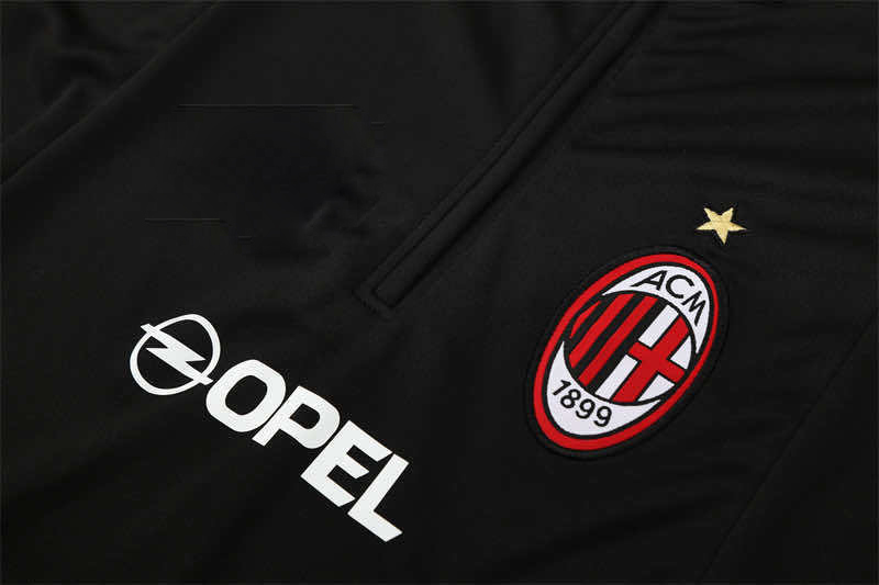 0405 season A.C. Milan black Half pull training suit